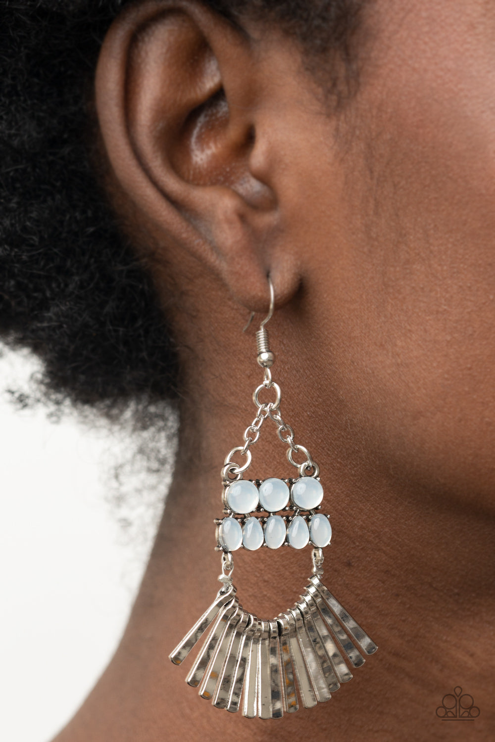 Paparazzi ♥ A FLARE For Fierceness - White ♥ Earrings