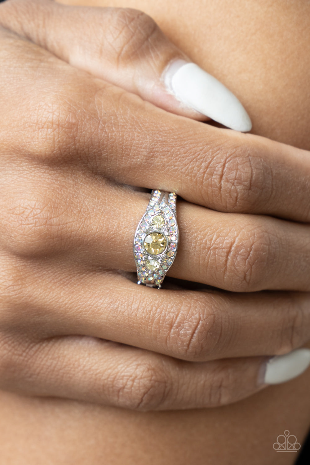 Paparazzi ♥ Celestial Crowns - Yellow ♥ Ring