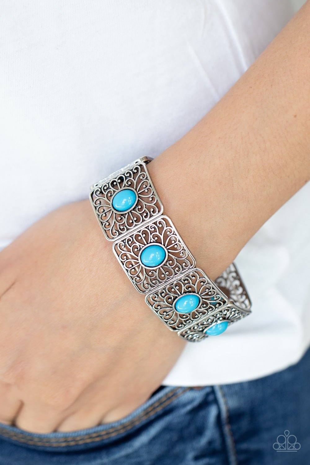 Paparazzi ♥ Cakewalk Dancing - Blue ♥ Bracelet