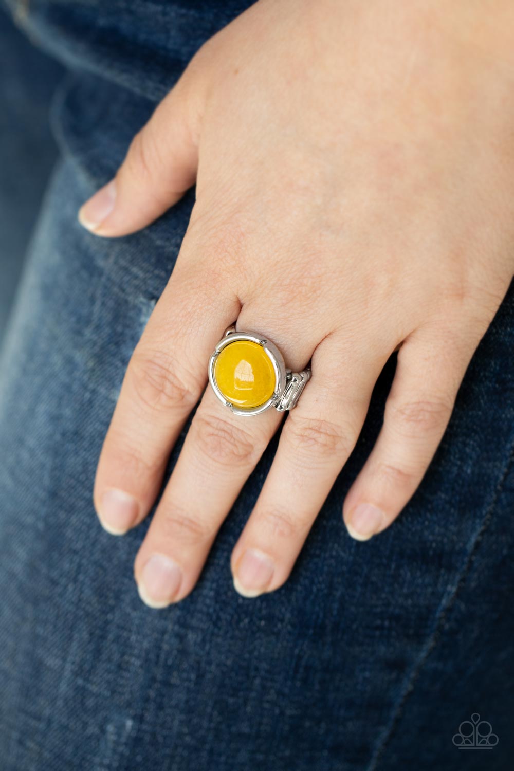Paparazzi ♥ Dreamy Dunes - Yellow ♥ Ring