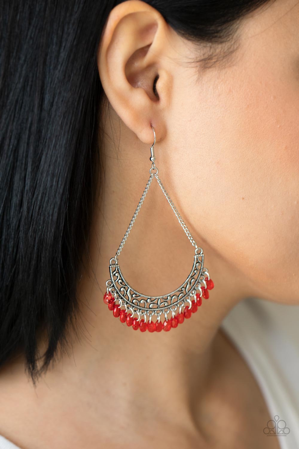 Paparazzi ♥ Orchard Odyssey - Red ♥ Earrings