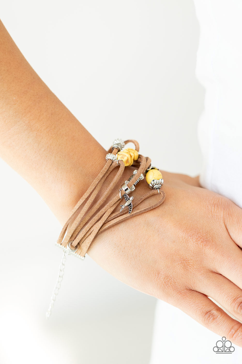 Paparazzi ♥ Canyon Flight - Yellow ♥ Bracelet