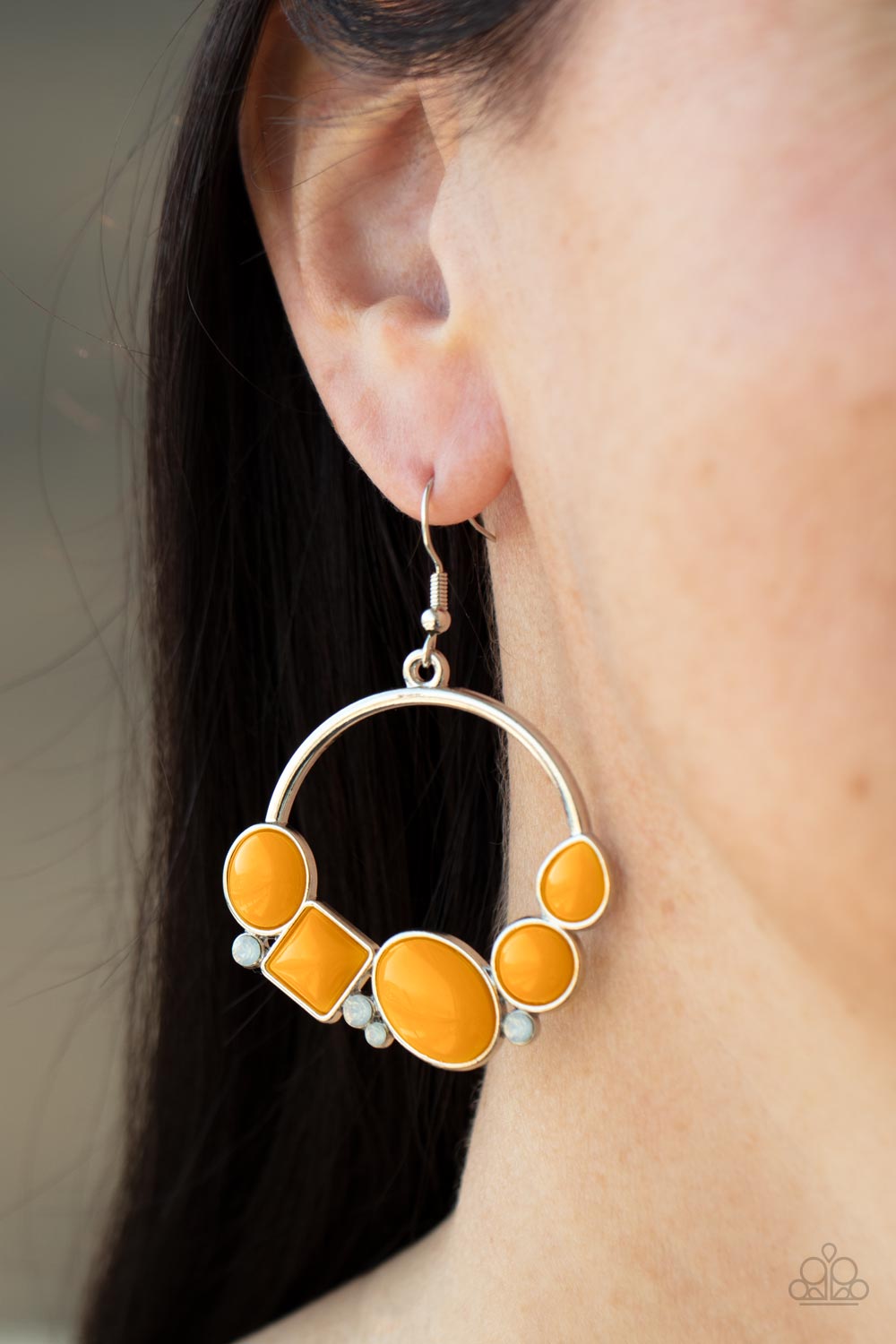 Paparazzi ♥ Beautifully Bubblicious - Orange ♥ Earrings