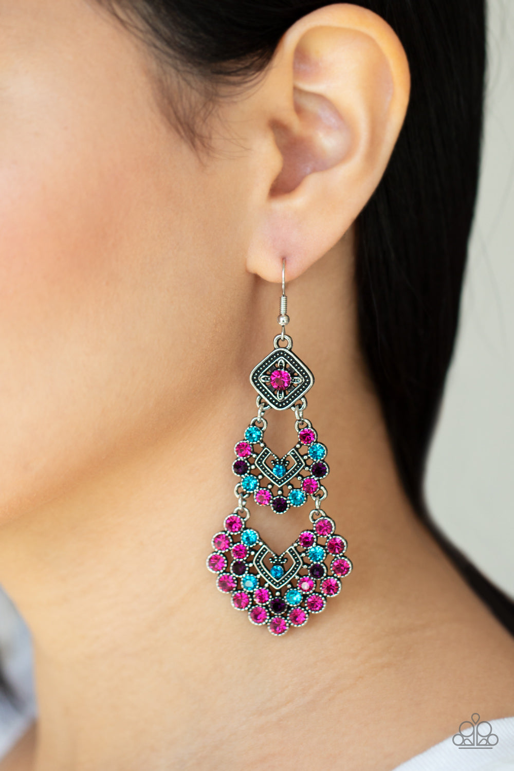 Paparazzi ♥ All For The GLAM - Multi ♥ Earrings