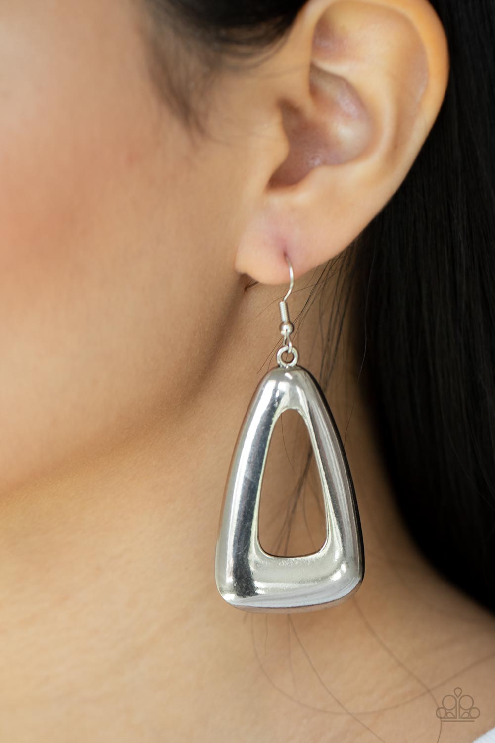 Paparazzi ♥ Irresistibly Industrial - Silver ♥ Earrings