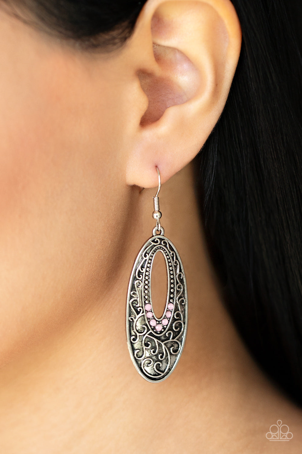 Paparazzi ♥ Fairytale Flora - Pink ♥ Earrings