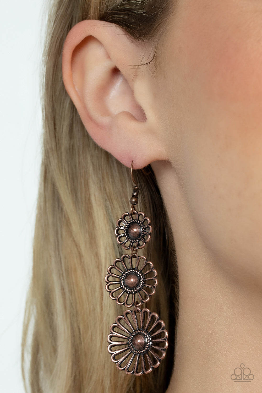Paparazzi ♥ Gazebo Garden - Copper ♥ Earrings