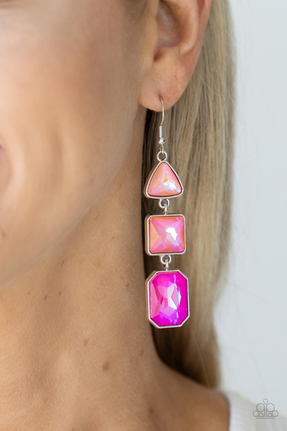 Paparazzi ♥ Cosmic Culture - Pink ♥ Earrings
