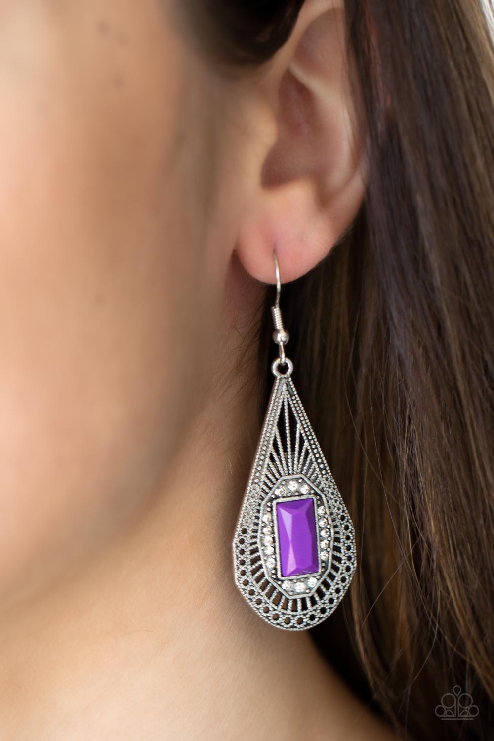 Paparazzi ♥ Deco Dreaming - Purple ♥ Earrings