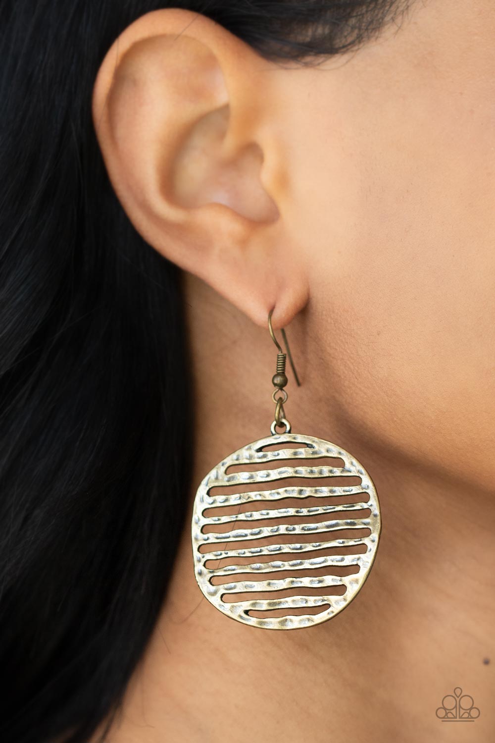 Paparazzi ♥ Sunrise Stunner - Brass ♥ Earrings