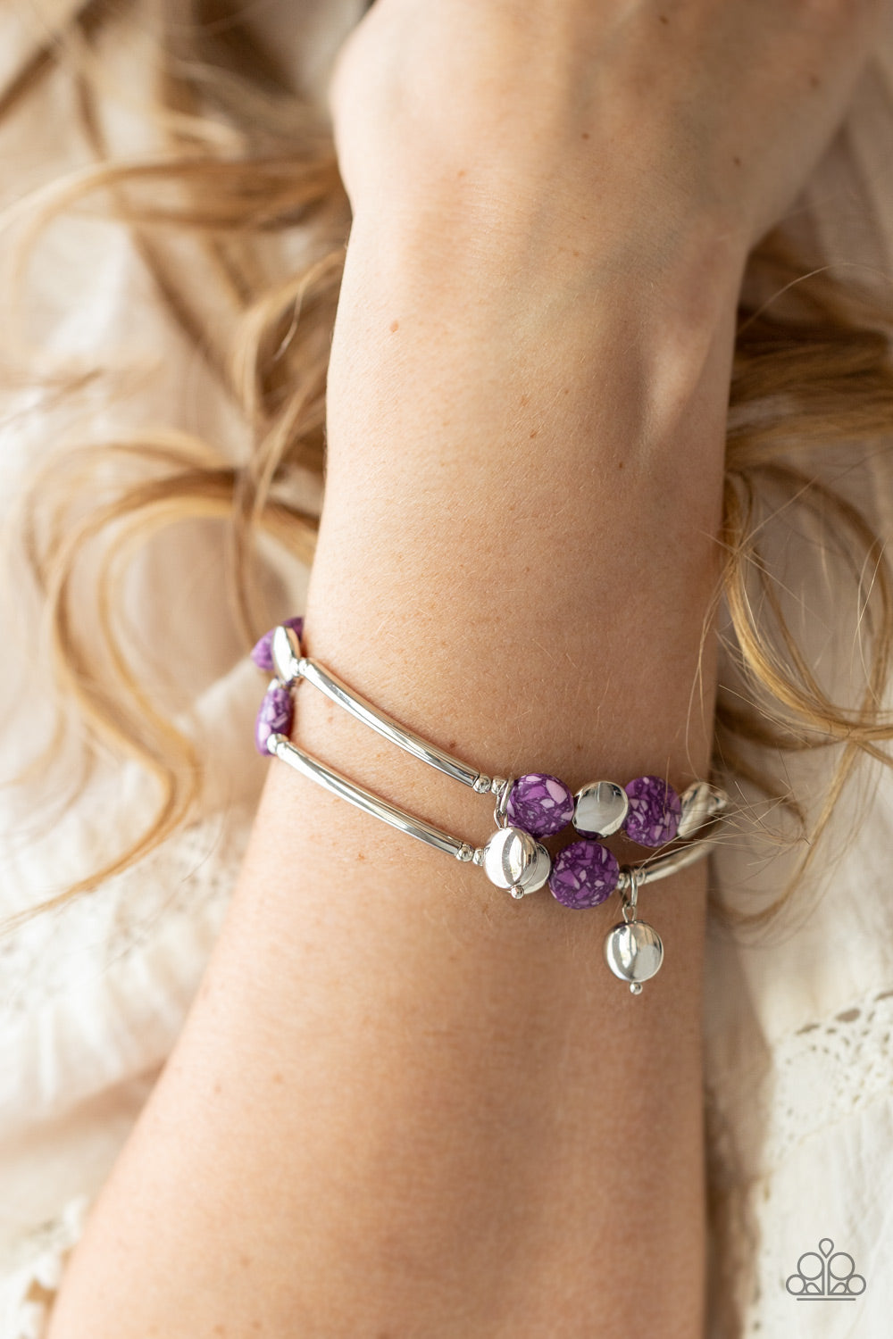 Paparazzi ♥ Terrazzo Territory - Purple ♥ Bracelet