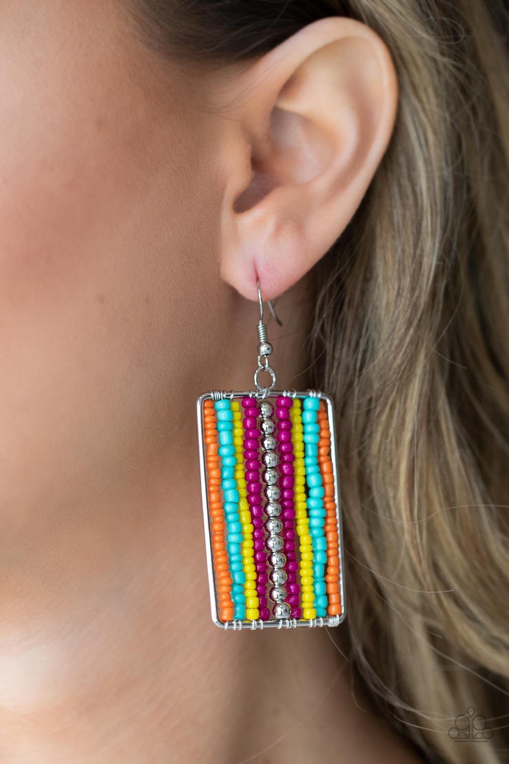 Paparazzi ♥ Beadwork Wonder - Multi ♥ Earrings