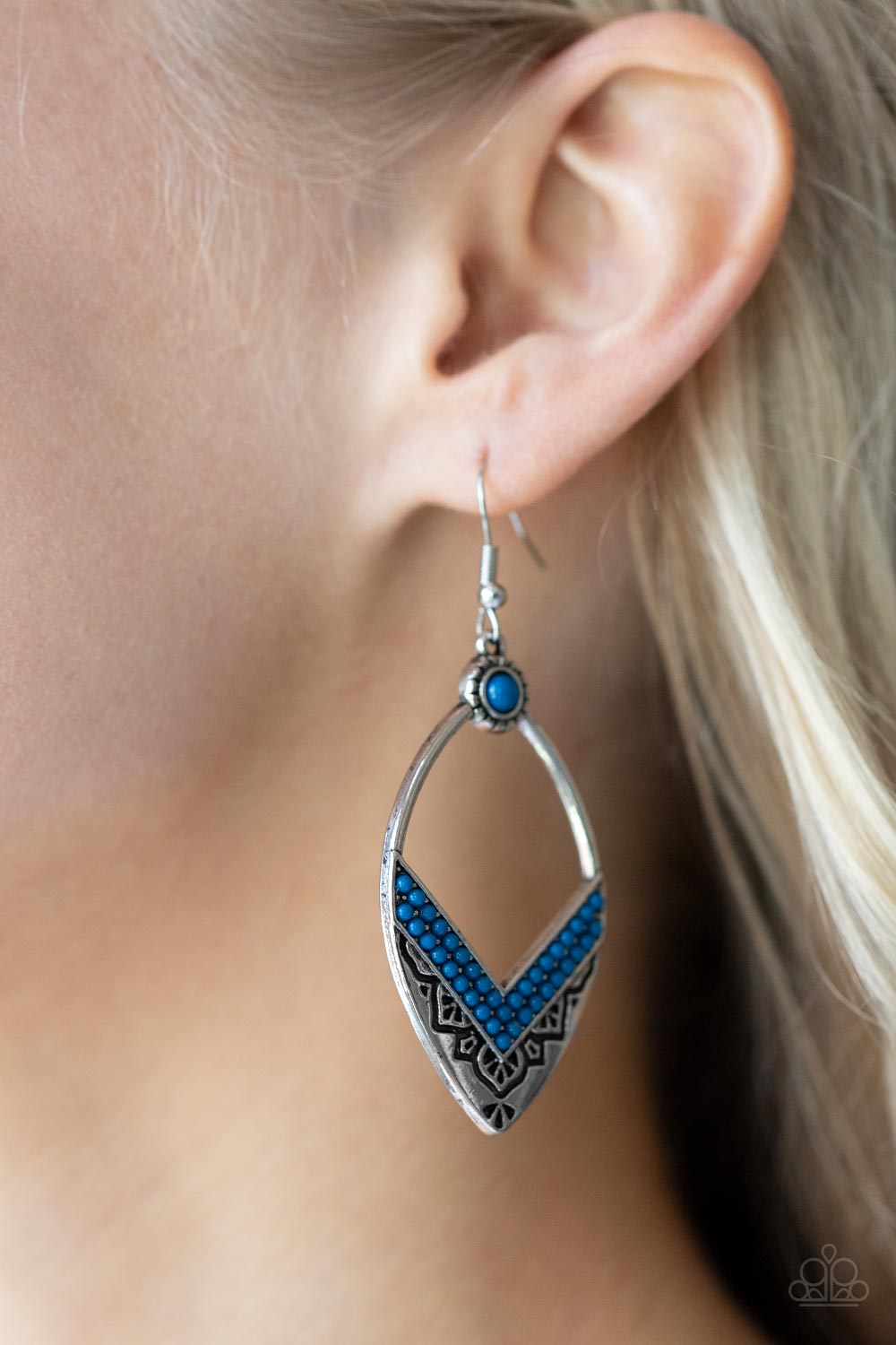 Paparazzi ♥ Indigenous Intentions - Blue ♥ Earrings