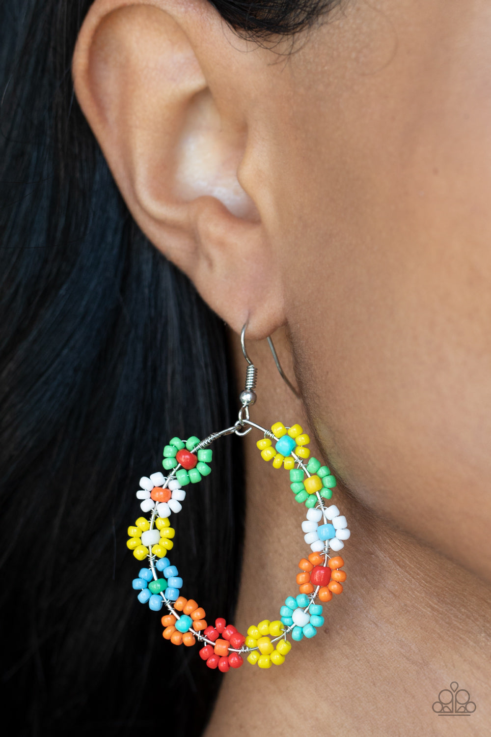 Paparazzi ♥ Festively Flower Child - Multi ♥ Earrings