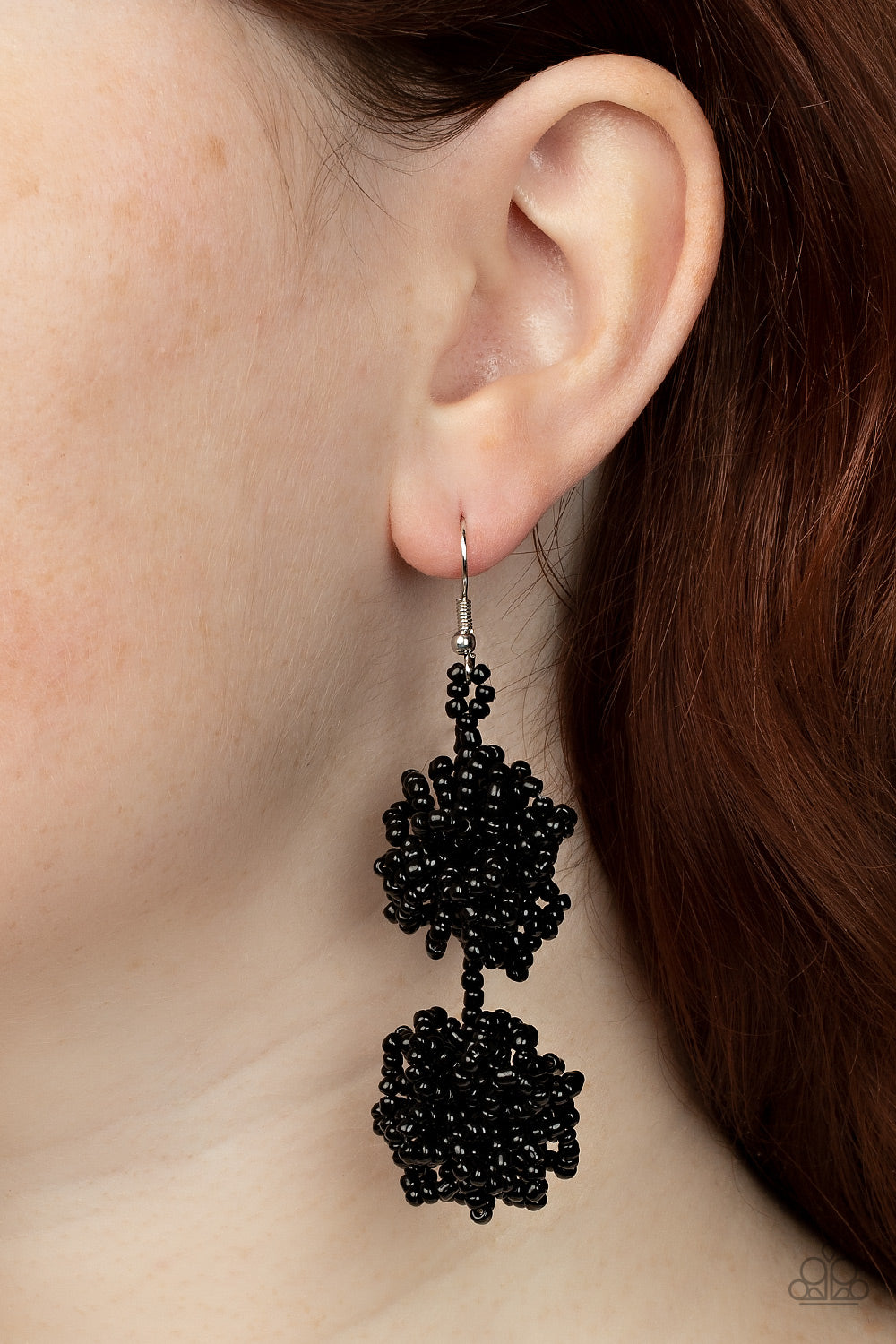 Paparazzi ♥ Celestial Collision - Black ♥ Earrings