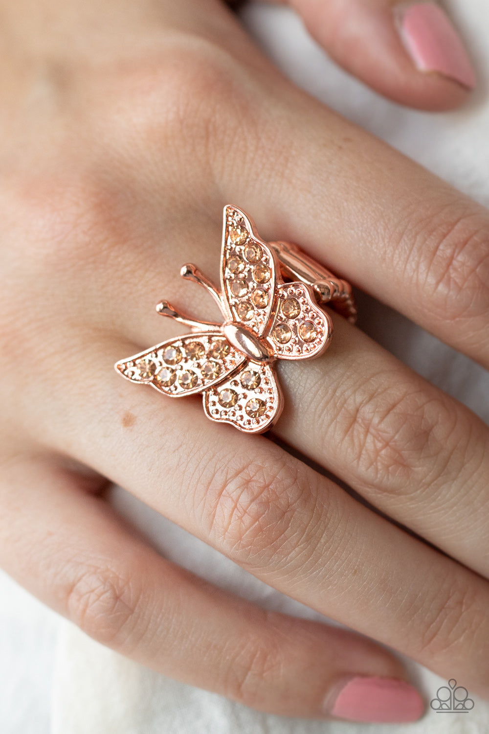 Paparazzi ♥ Bona Fide Butterfly - Copper ♥ Ring