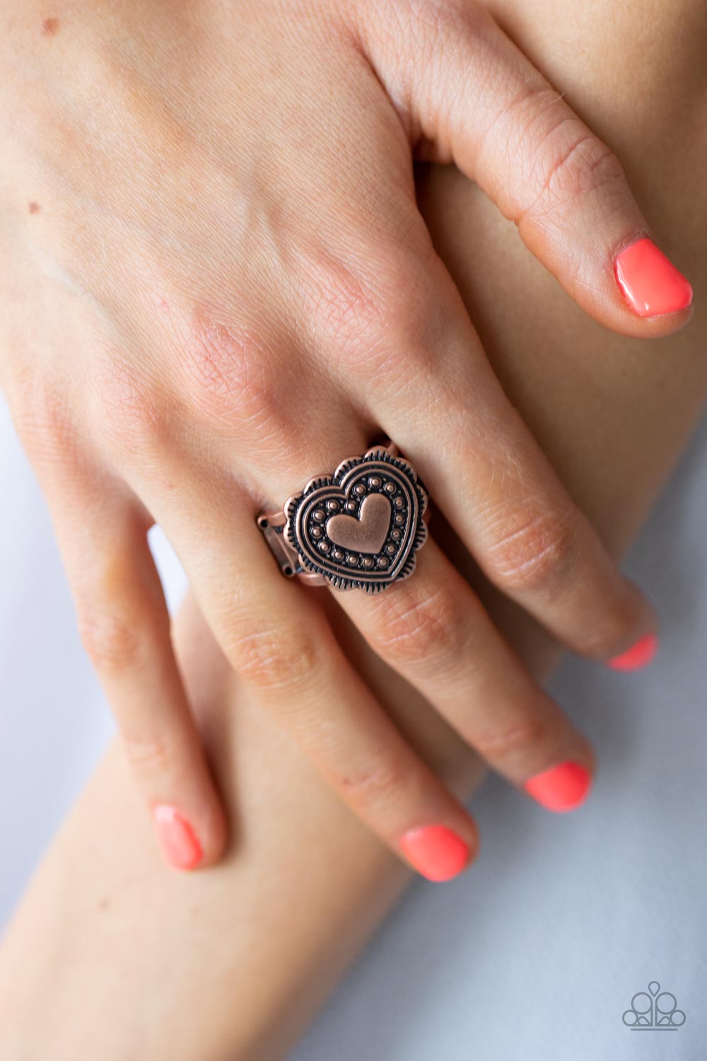 Paparazzi ♥ Southern Soulmate - Copper ♥ Ring