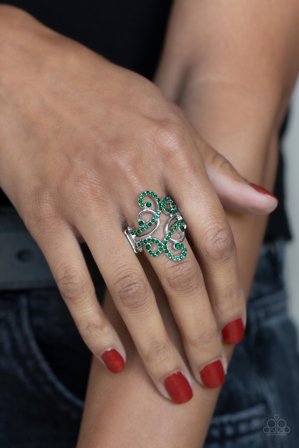 Paparazzi ♥ Billowing Beauty - Green ♥ Ring