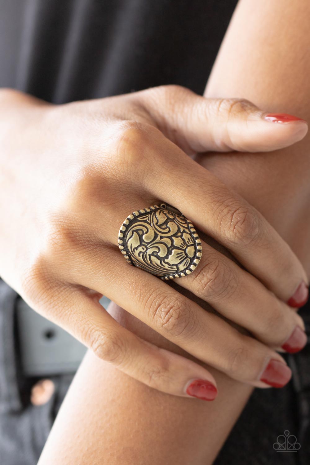 Paparazzi ♥ Oceanic Oasis - Brass ♥ Ring