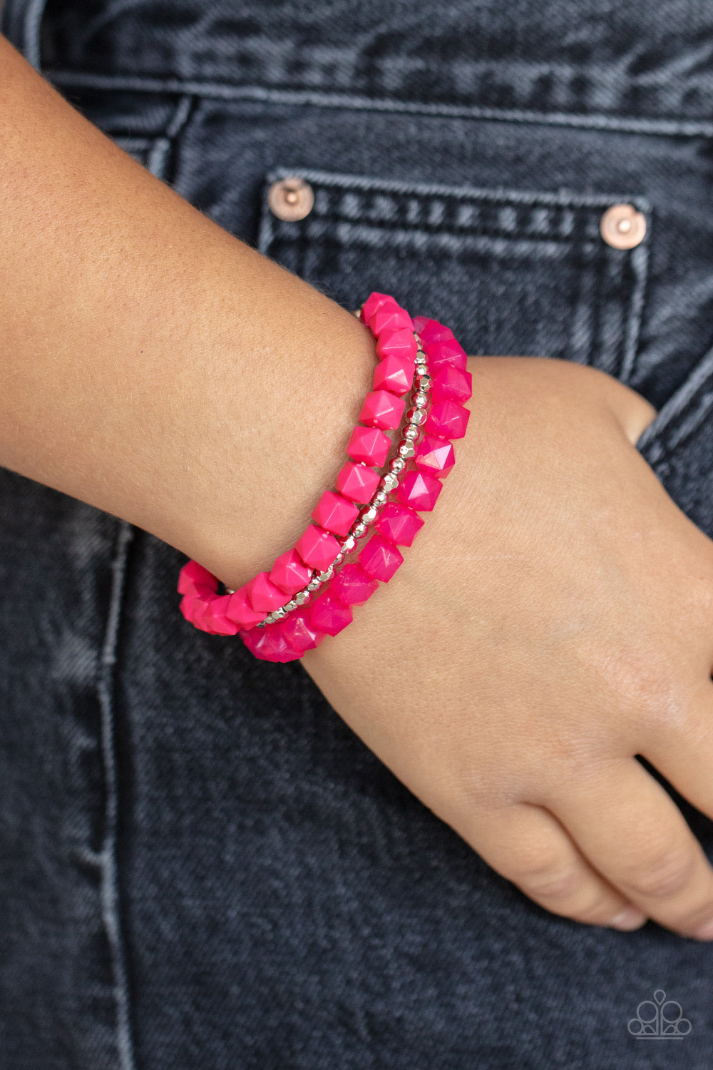 Paparazzi ♥ Vacay Vagabond - Pink ♥ Bracelet