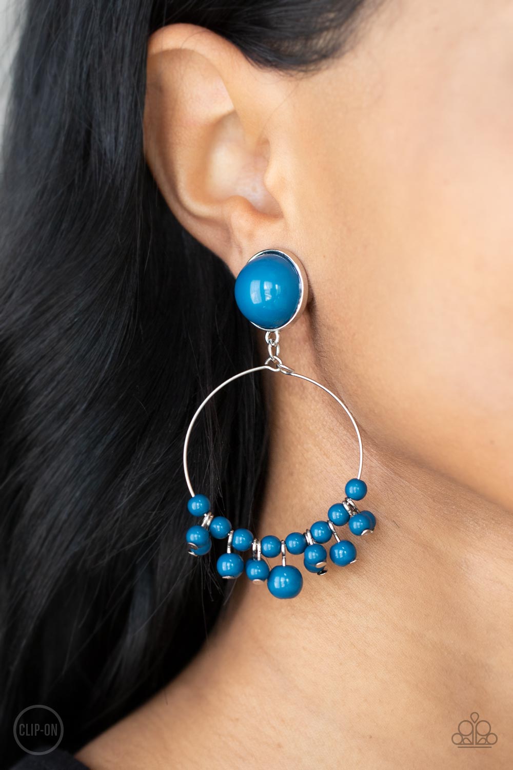 Paparazzi ♥ Cabaret Charm - Blue ♥ Clip-On
