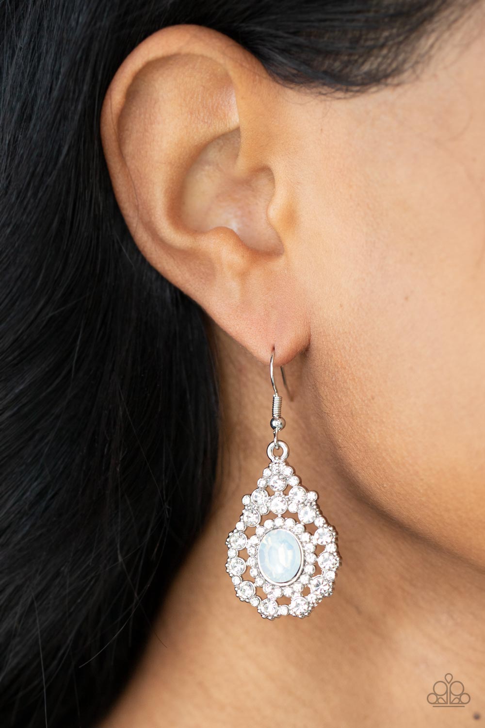 Paparazzi ♥ Celestial Charmer - White ♥ Earrings
