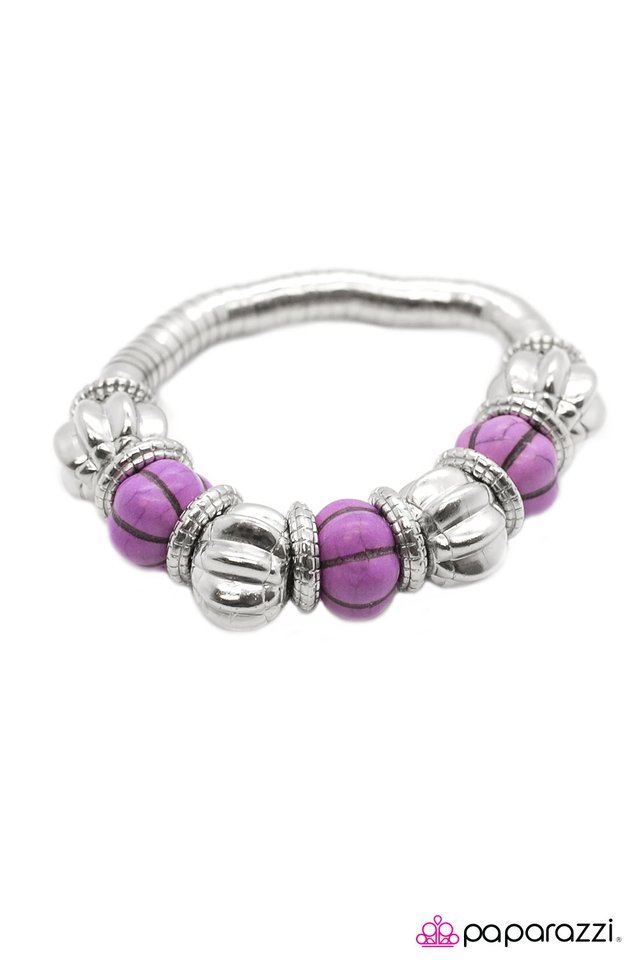 Paparazzi ♥ Roll Up Your Sleeves - Purple ♥ Bracelet