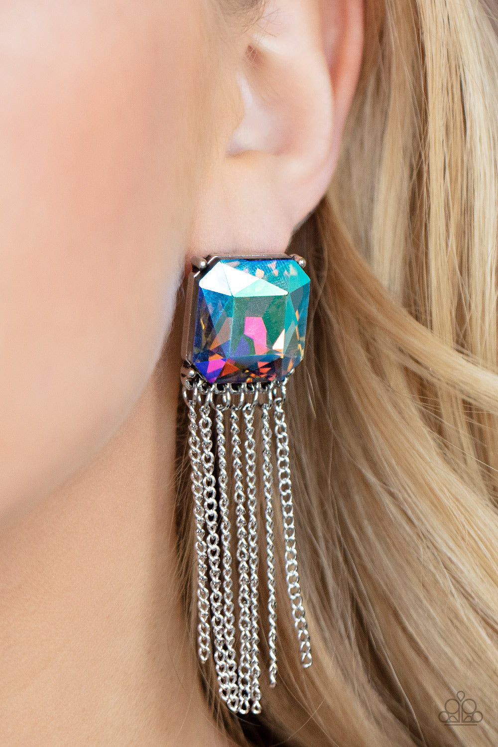 Paparazzi ♥ Supernova Novelty - Multi ♥ Post Earrings