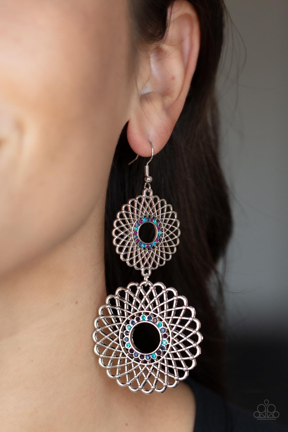 Paparazzi ♥ Regal Roulette - Multi ♥ Earrings
