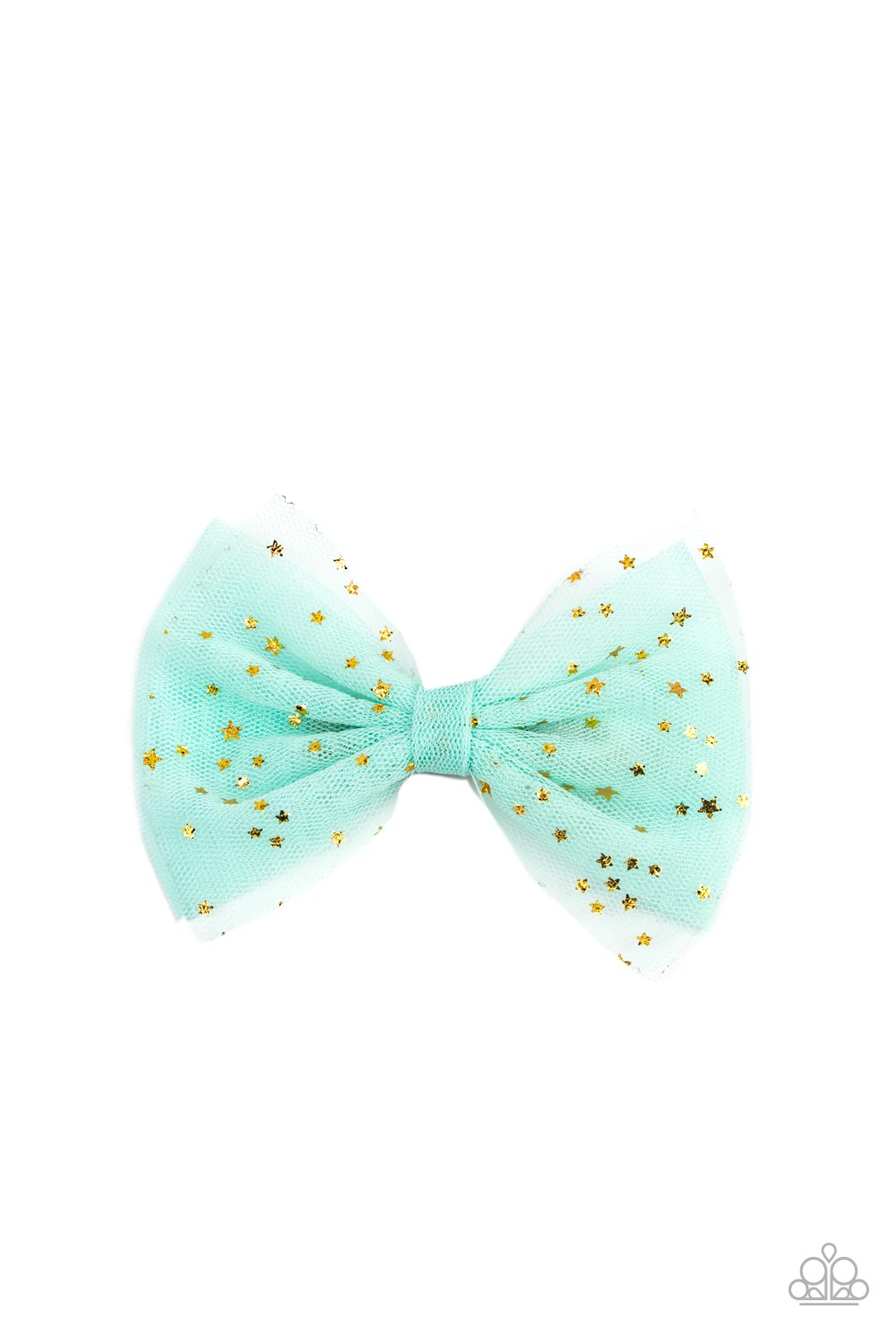 Paparazzi ♥ Twinkly Tulle - Green ♥ Hair Clip