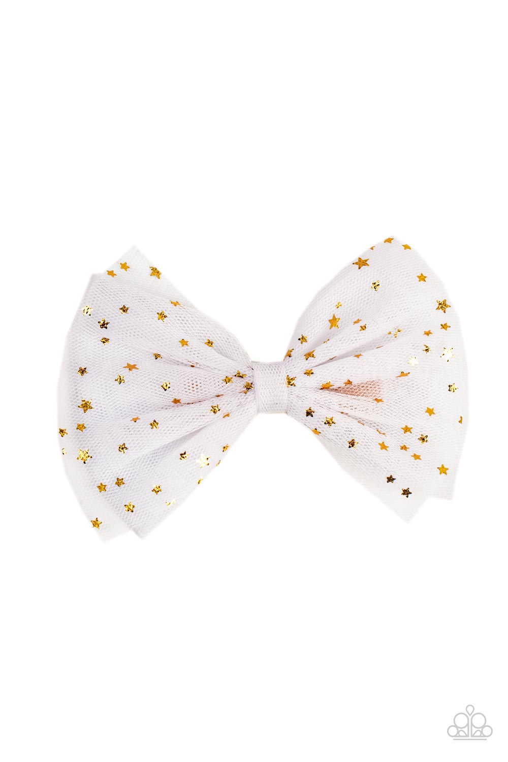 Paparazzi ♥ Twinkly Tulle - White ♥ Hair Clip