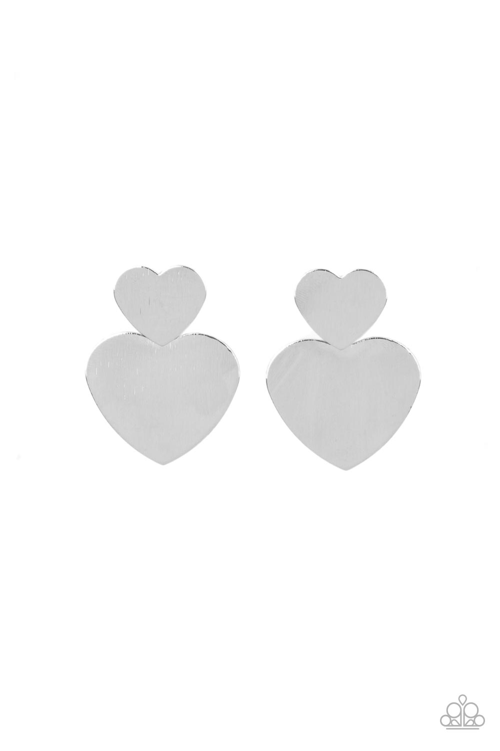 Paparazzi ♥ Heart-Racing Refinement - Silver ♥ Post Earrings