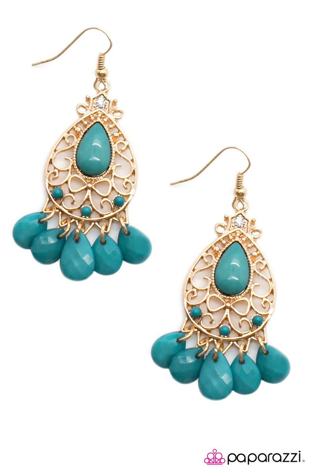 Paparazzi ♥ One Wish - Blue ♥ Earrings