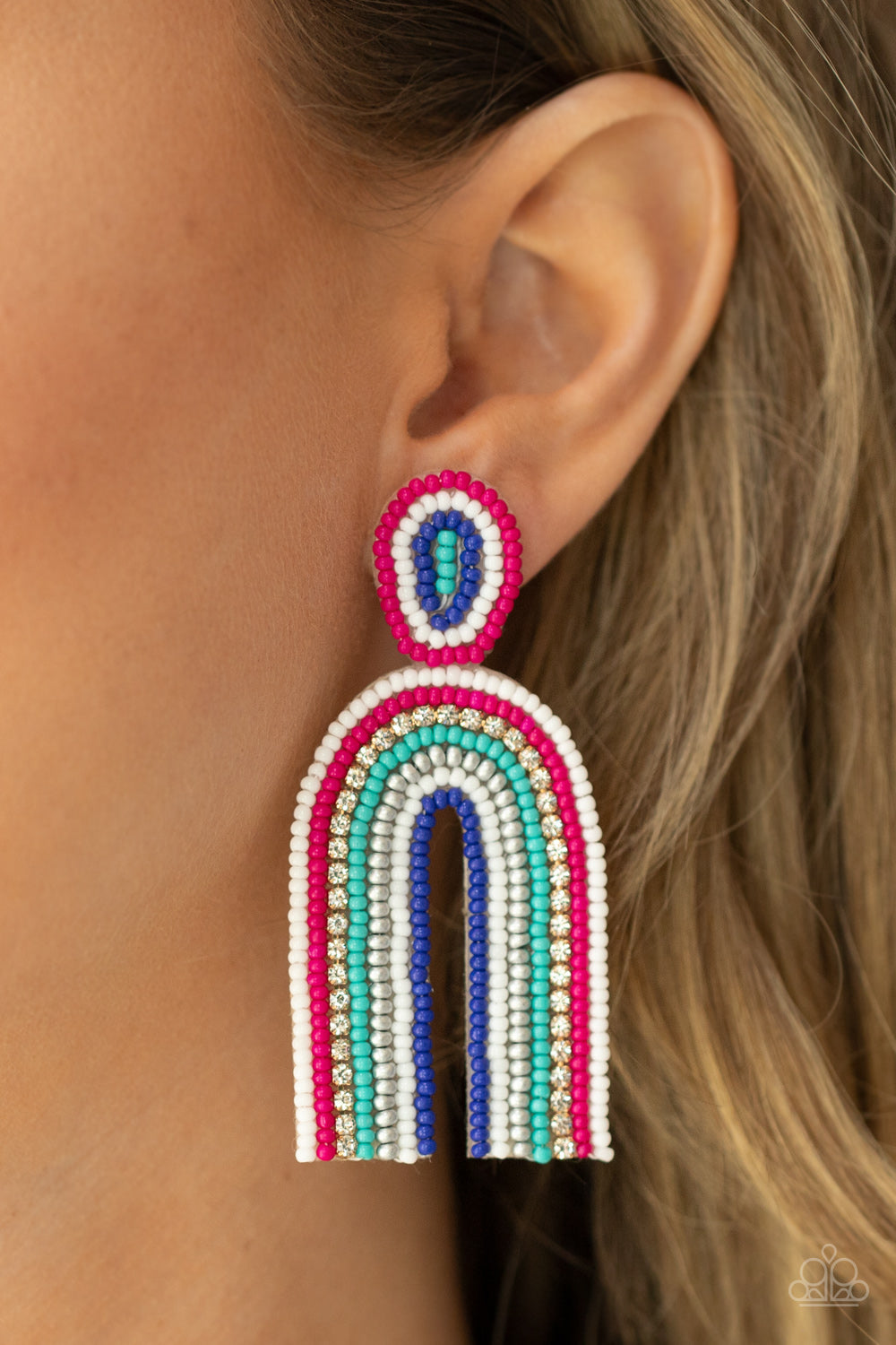 Paparazzi ♥ Rainbow Remedy - Multi ♥ Post Earrings