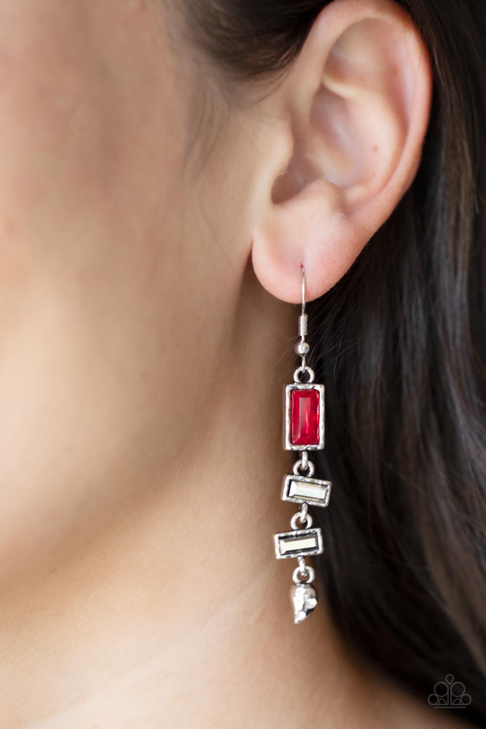 Paparazzi ♥ Modern Day Artifact - Red ♥ Earrings