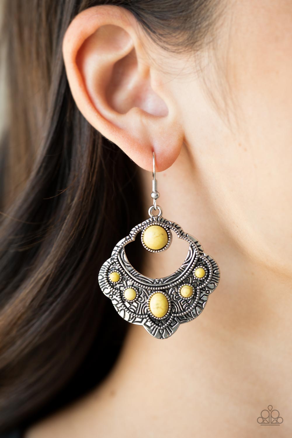 Paparazzi ♥ Saguaro Sunset - Yellow ♥ Earrings