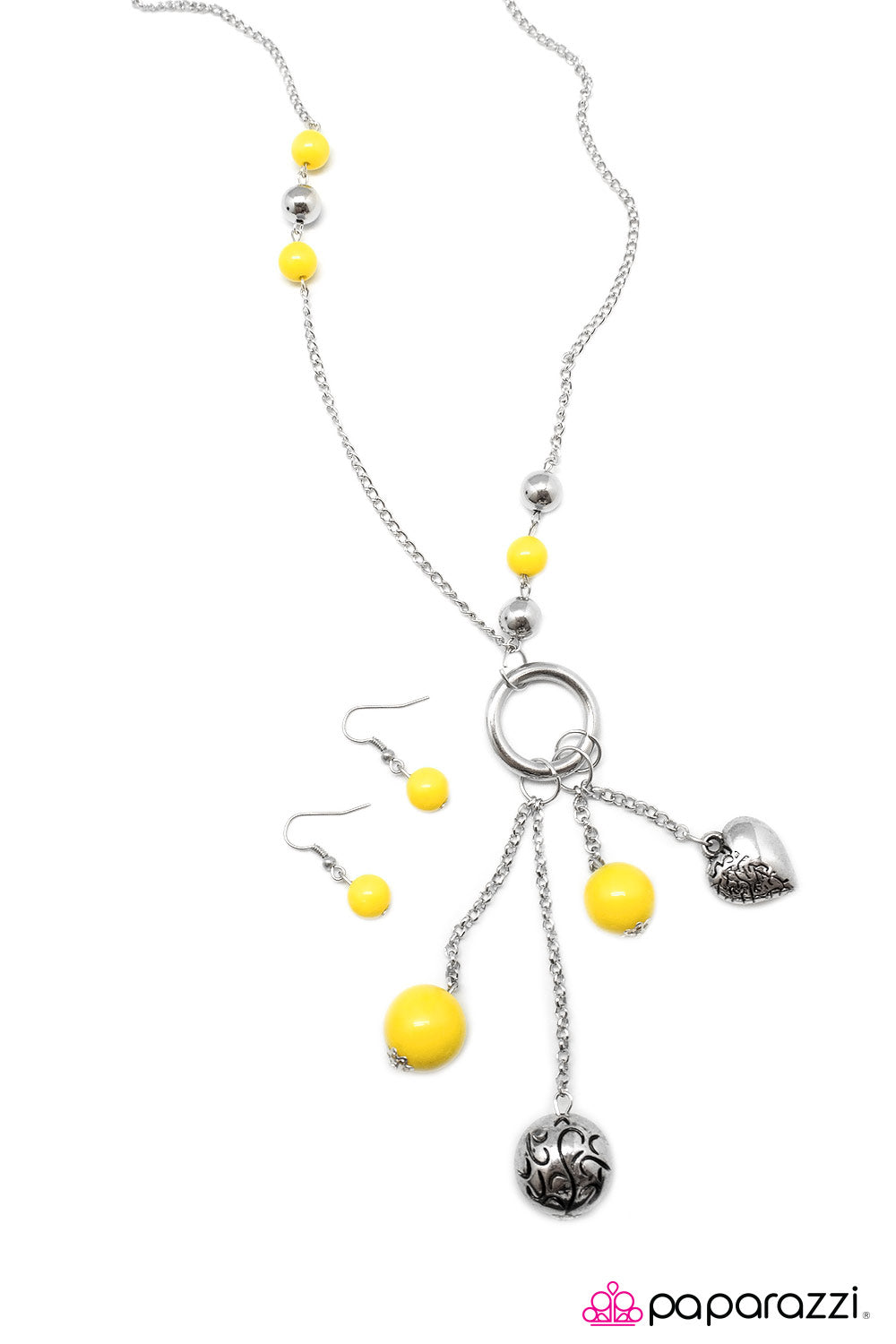 Paparazzi ♥ Part Of The Movement - Yellow ♥ Necklace
