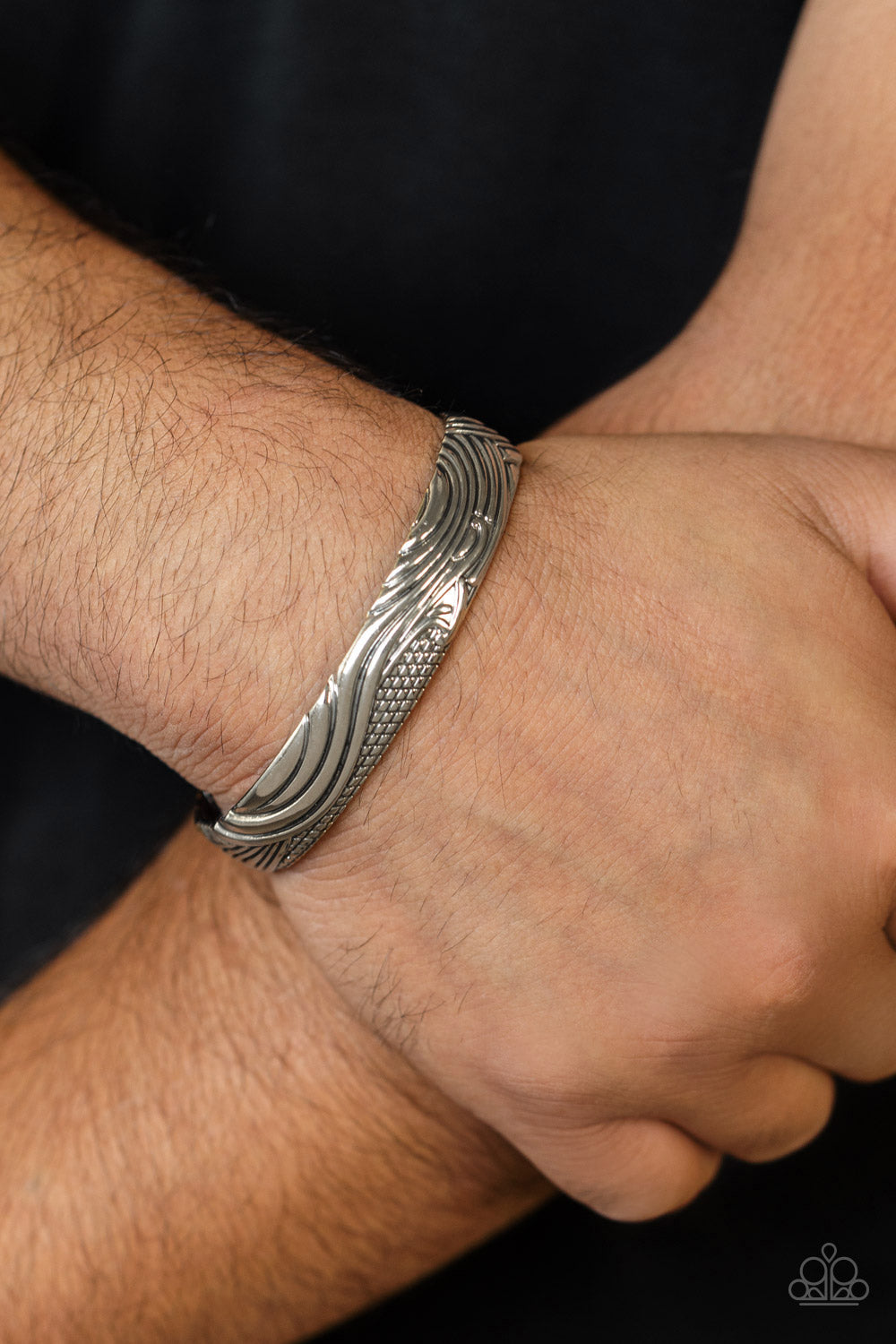 Paparazzi ♥ Tidal Trek - Silver ♥ Mens Bracelet