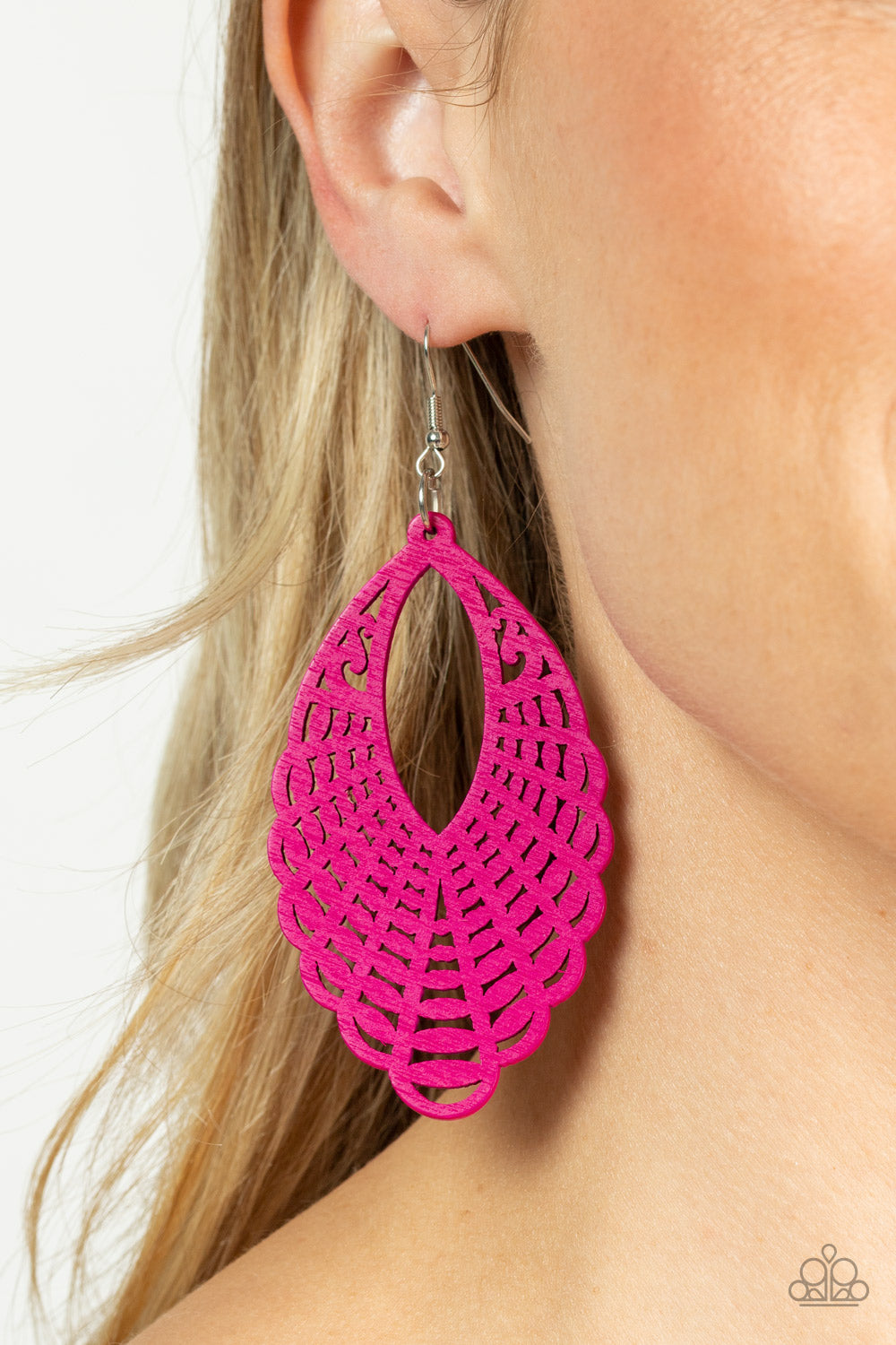 Paparazzi ♥ Tahiti Tankini - Pink ♥ Earrings