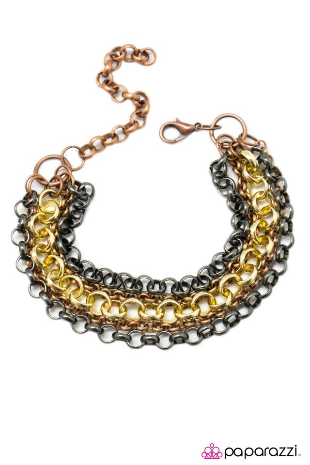 Paparazzi ♥ Fire Away - Copper ♥ Bracelet