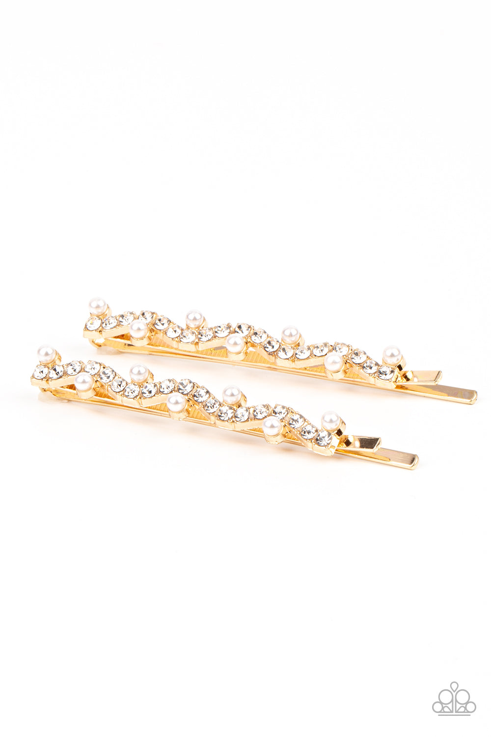 Paparazzi ♥ Ballroom Banquet - Gold ♥ Hair Clip