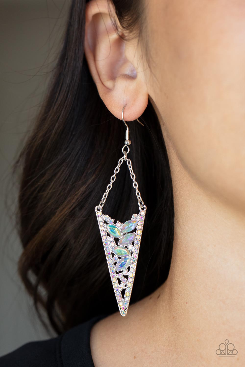 Paparazzi ♥ Sharp-Dressed Drama - Multi ♥ Earrings