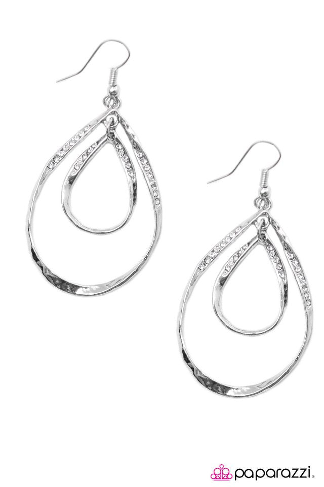 Paparazzi ♥ Come Rain Or Shine - White ♥ Earrings