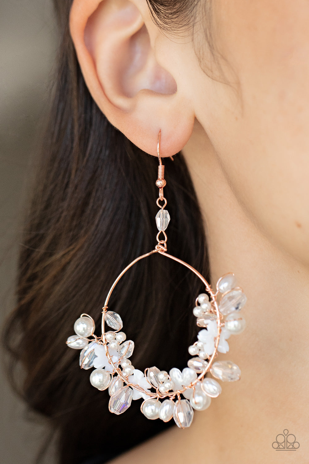Paparazzi ♥ Floating Gardens - Copper ♥ Earrings