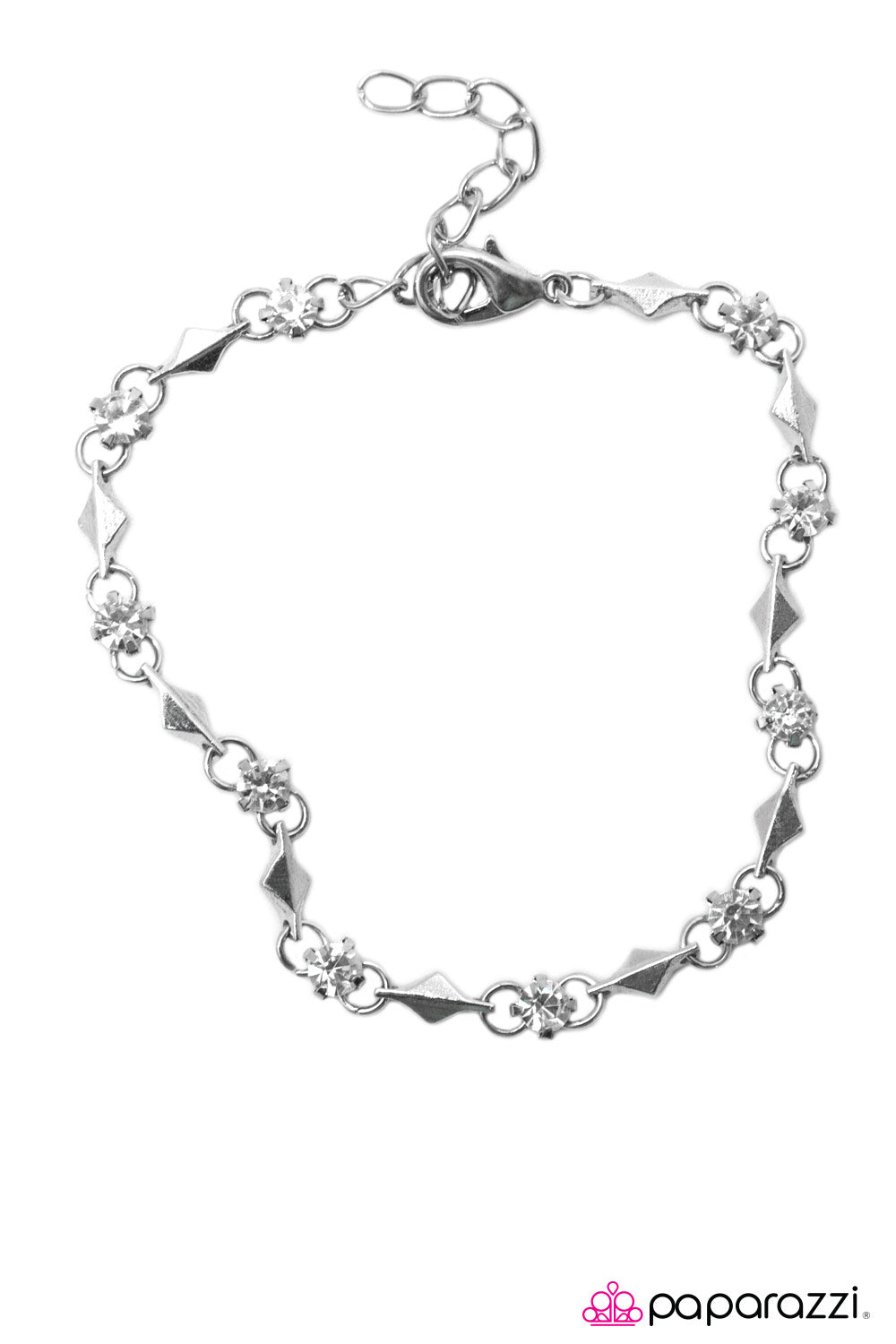 Paparazzi ♥ Sparkle And Shine - White ♥ Bracelet