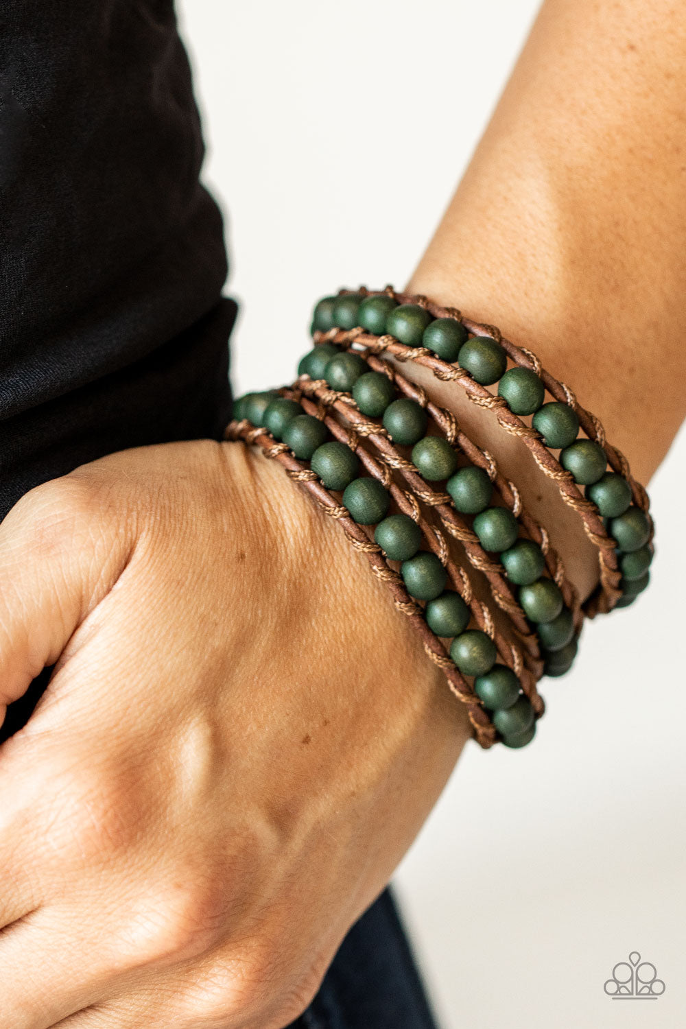 Paparazzi ♥ Pine Paradise - Green ♥ Bracelet