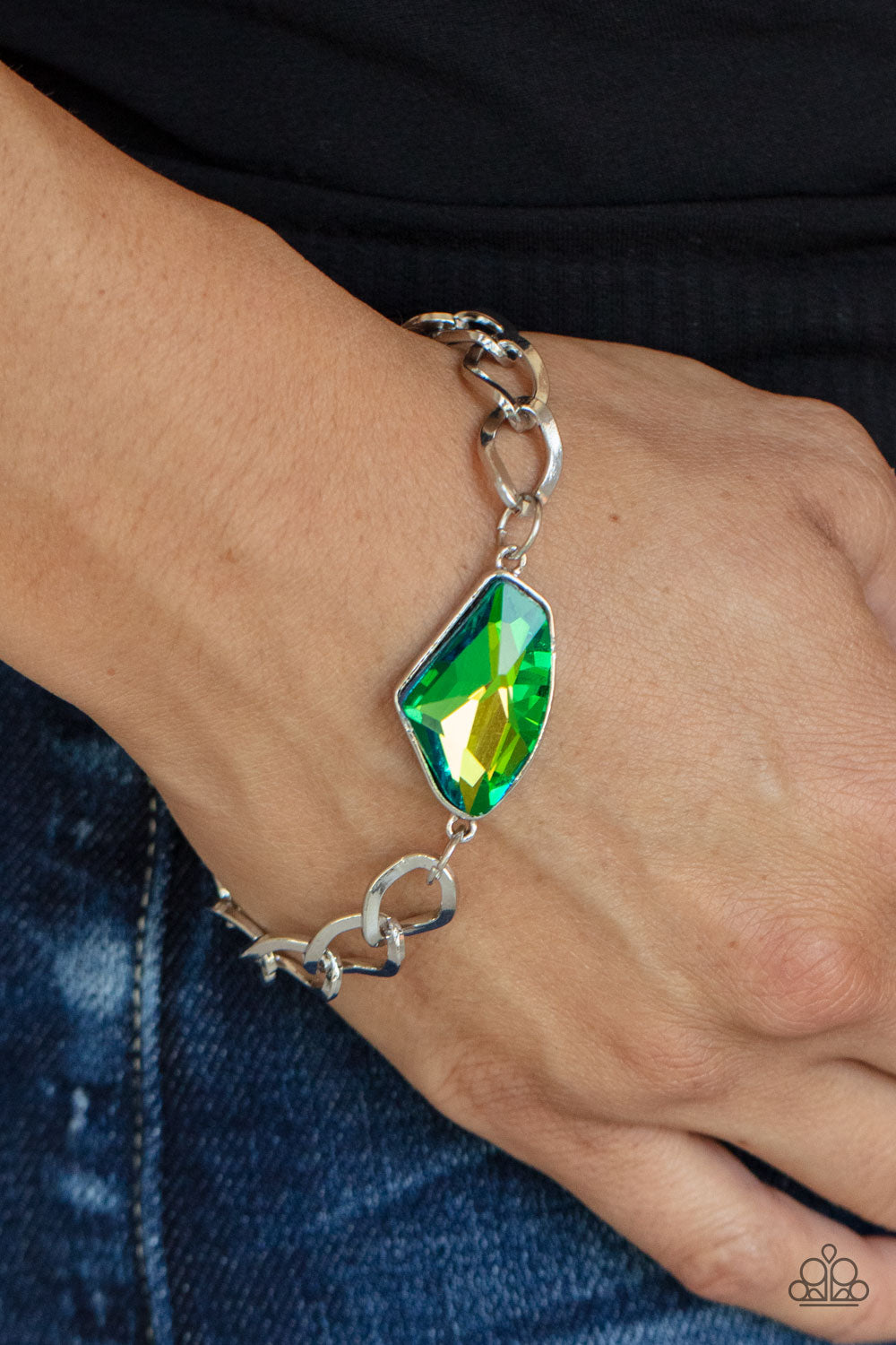 Paparazzi ♥ Galactic Grunge - Green ♥ Bracelet