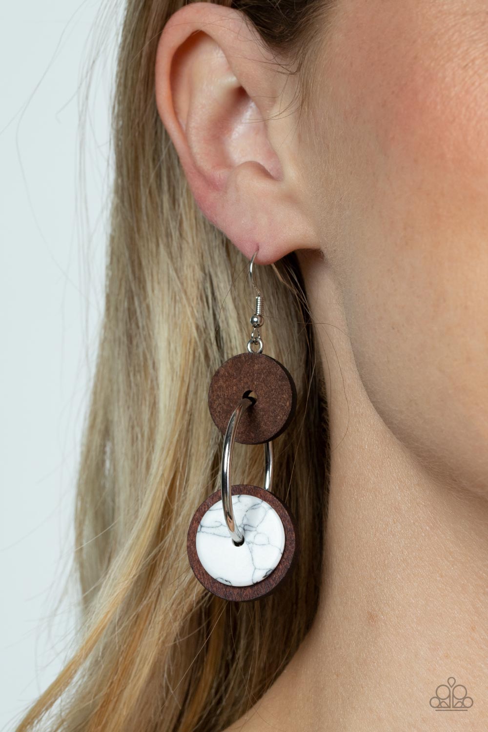 Paparazzi ♥ Artisanal Aesthetic - White ♥ Earrings
