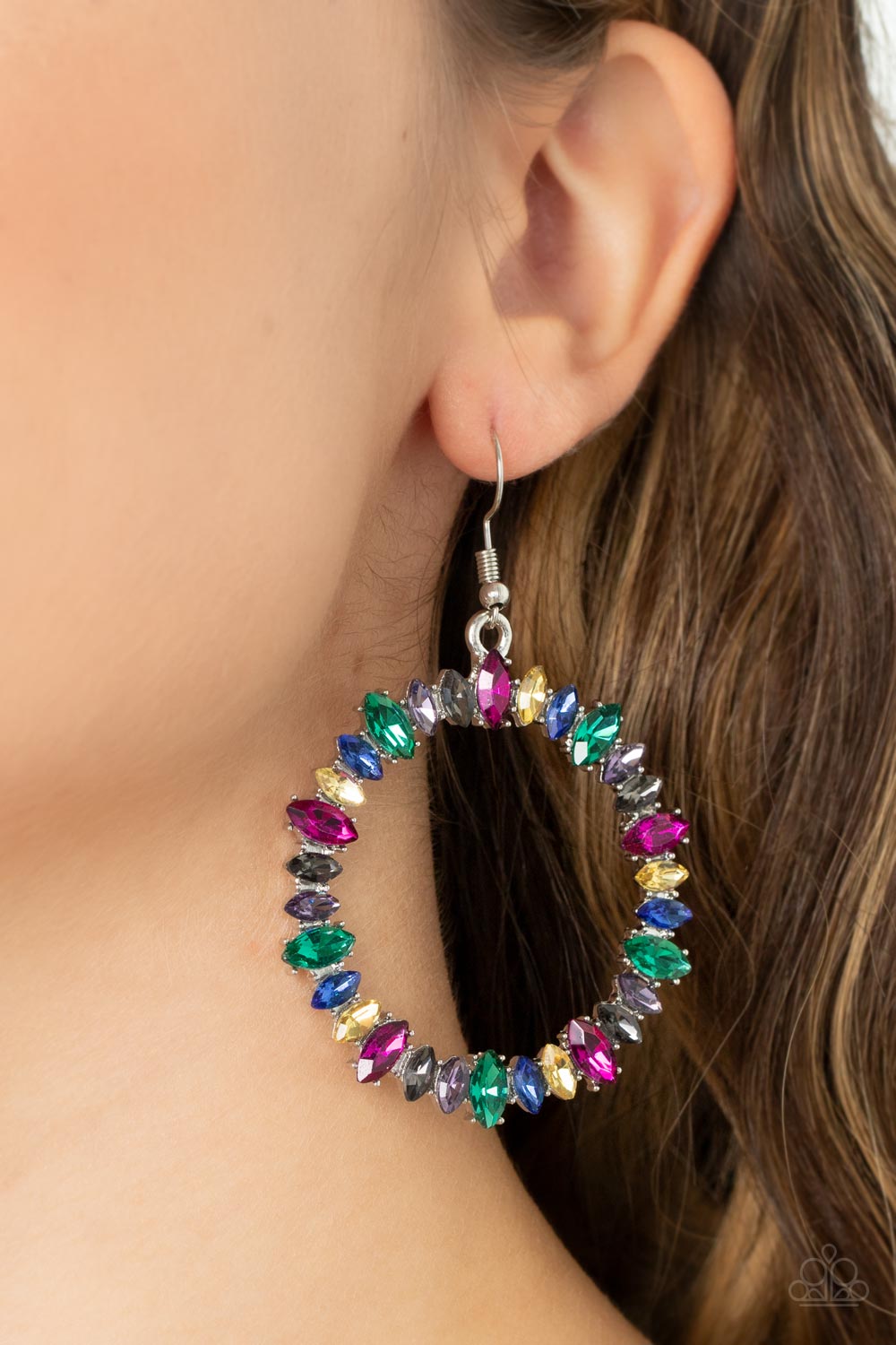 Paparazzi ♥ Glowing Reviews - Multi ♥ Earrings