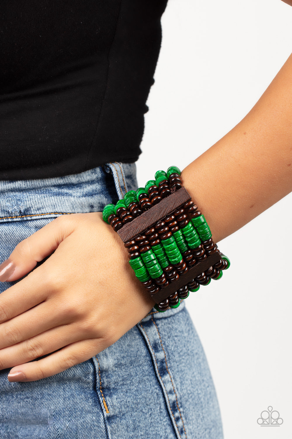 Paparazzi ♥ Vacay Vogue - Green ♥ Bracelet